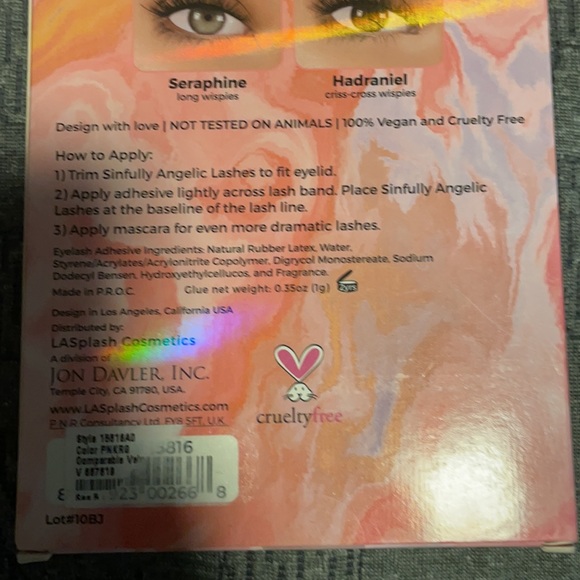 Brand New In Box LASplash 5 3D Faux Mink Lashes - Picture 9 of 11